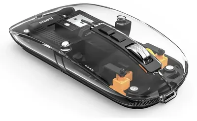 Produktbild von Hama WM-600, Beidhändig, Optisch, RF Wireless + Bluetooth, 1600 DPI, Transparent