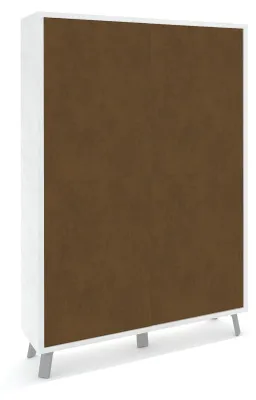 Immagine prodotto di Mobile Soggiorno Madia Alta 4 Ante 108x41x161 cm Ossido Bianco e Ruggine