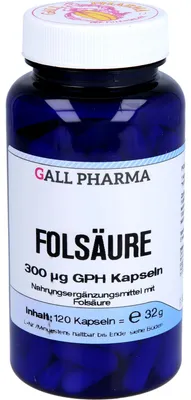 Zdjęcie produktu dla GALL PHARMA Kwas foliowy 300µg GPH kapsułki, 120 kapsułek