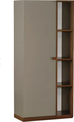 Immagine prodotto di Elegante libreria in legno grigio dal design moderno