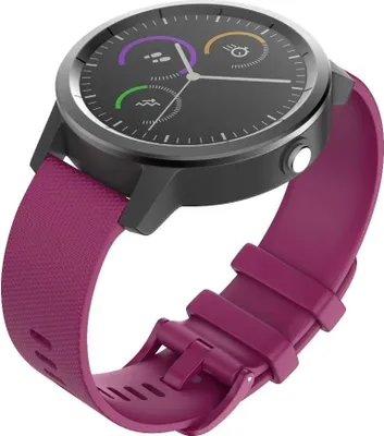 Produktbild von Strap-it Garmin Vivomove 3s Armband Silikon - 39mm - dunkelRot