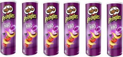 Produktbild von 6x Pringles Texas BBQ Barbecue Patatine Grill 160g Kartoffel chips