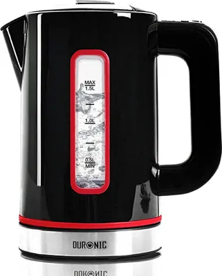 Produktbild von Duronic EK30 BK Wasserkocher 3000 Watt/Wasserkessel mit einstellbarer Temperatur und Thermostat - 40 ° / 60 ° / 80 ° / 100 ° C - 1,5 L - Warmhaltefunktion - Doppelwandig - Anti-Kalkfilter
