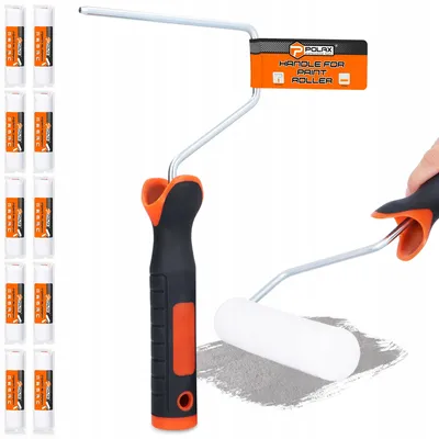 Produktbild von Polax Farbroller Set 15 cm Schaumstoff mit Griff