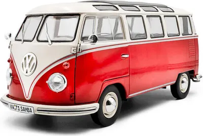 Produktbild von Solido 421186463 VW T1 Samba Bus 1962 rot weiß 1:18
