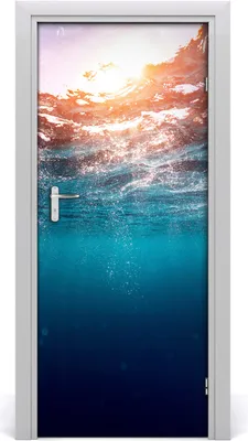 Produktbild von Tulup Türaufkleber 85x205 cm Dekorative Aufkleber Selbstklebend Wasserdichte Tapete Abnehmbar Schlafzimmer Wohnzimmer Wohnkultur - Unterwasserlandschaft