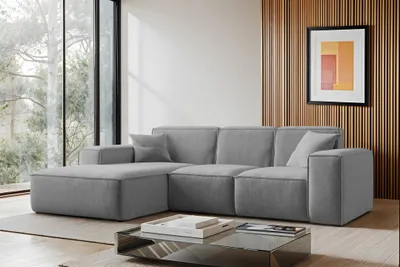Produktbild von Kaiser Möbel Ecksofa L-Form Siena Stoff Maloy Grau Links