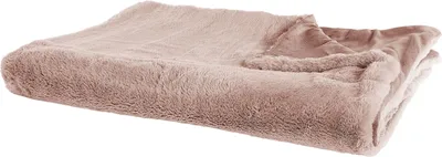Obrázek produktu pro BELIANI Přikrývka Růžová Polyesterová látka 200 x 220 cm Obývací pokoj Dekorace z nadýchané kožešiny Moderní design