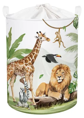 Kinder-Wasmand 63L Tiermotiv aufklappbar Aap