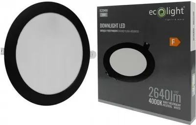 Produktbild von LED Einbaustrahler 24W 4000K Rund Schwarz