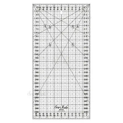 Obrázok produktu pre Rastrové pravítko 16x32cm M1632-BK čierne