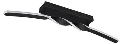 Immagine prodotto di Plafoniera LED, nera, a forma di onda, L 79 cm