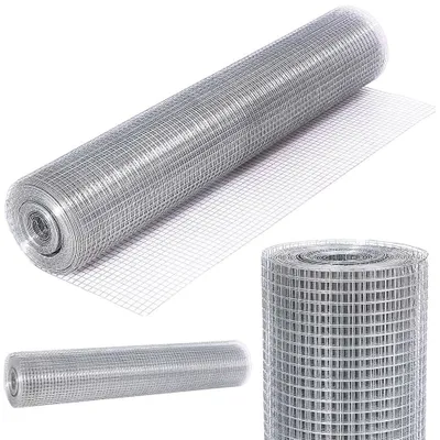 Drahtgitter, verzinkt, 15 m x 1 m, Maschen 12 x 12 mm