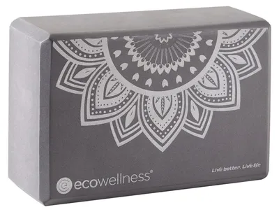 Produktbild von Ecowellness - Yoga-Block, Mandala PP7919 (Einheitsgröße) (Grau)