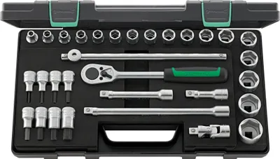 Produktbild von Stahlwille Steckschlüssel-Garnitur 1/2 31-tlg. 52/54/25/6 KN
