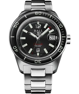 A close-up studio shot of a men's wristwatch.