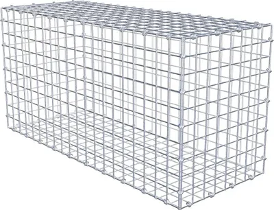 Produktbild von Gabione 100 cm x 50 cm x 40 cm (L x H x T), Maschenweite 5 x 5 cm, Spiralring