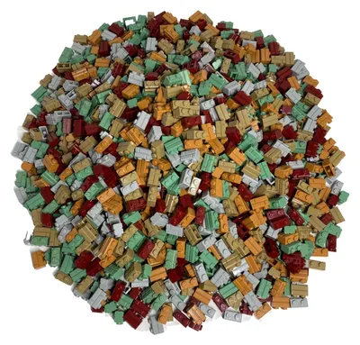 Produktbild von LEGO® 1x2 Mauersteine Bausteine Bunt Gemischt - 98283 NEU! Menge 250x