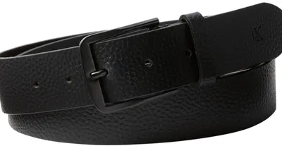 Image de Ceinture plate classique pour hommes Calvin Klein Jeans, 35 mm, modèle LV04G7022G, couleur noire