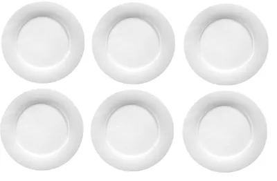 Produktbild von 6 x Speiseteller Essteller flach Hotelporzellan 30cm SAVOY WHITE Seltmann Weiden
