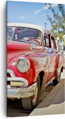 Produktbild von Bild auf Leinwand - Leinwandbild - Chevrolet Auto Havanna - 45x80cm - Wand Bild - Wanddeko - Leinwanddruck - Bilder - Kunstdruck - Wanddekoration - Leinwand bilder - Wandkunst - PA45x80-2411