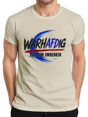 Productafbeelding van Tijd voor een andere kijk: AfD, verkiezingsdag, politiek, statement, sarcasme, patriottisch, heren T-shirt, natuur, M