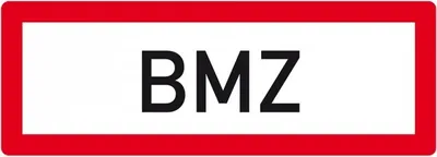 Produktbild von Dreifke® Schild I Feuerwehr-Hinweisschild BMZ, Aluminium RA0, reflektierend, ...