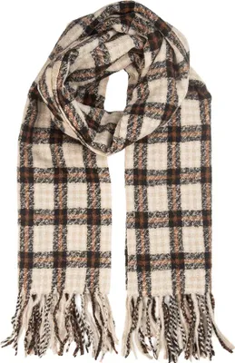 Produktbild von Clayre & Eef Winterschal Damen 50x210 cm Braun Textil