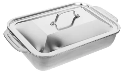 Obrázek produktu pro Grilovací pánev z nerezové oceli s víkem pro grilování