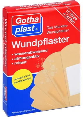 Image de Gothaplast pansements adhésifs imperméables 4 tailles 18 pces