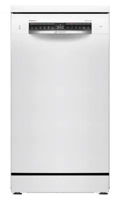 Produktbild von Bosch Serie 4 SPS4HMW49E, Freistehend, Single (45 cm breit), Weiß, Schwarz, Tasten, 1,65 m