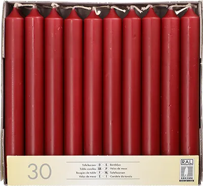 Produktbild von 6240 Tafelkerzen bordeaux Ø 2,1 cm · 19,6 cm