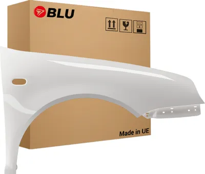 Zdjęcie produktu dla BLU Błotnik pasujący do VW Volkswagen Golf IV 4 LB9A Prawy Biały CandyWeiss | 1997-2006 | Przedni Przód | Lakierowany | Gotowy do montażu  | Stal