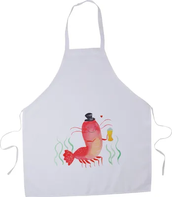 Produktbild von Mr. & Mrs. Panda Schürze Hummer Weizen - Weiß - Geschenk, Meer, Grillschürze, Garnelen, Gasthaus, Kneipe, Bier, Küchenzubehör, Garnele, Wirtschaft, Küchenschürze