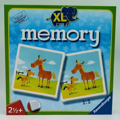 Produktbild von 24 Karten Ravensburger Kinder Legekartenspiel Mein erstes XL memory Tiere 21122