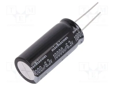 Produktbild von 1x Kondensator: elektrolytisch THT 10000uF 6,3VDC Ø18x40mm ±20% UKL0J103MHD Elekt