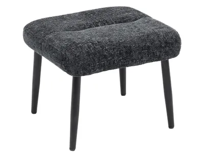 Produktbild von Sitzhocker, Hocker mit weichem Sitzkissen Stahlbeinen Fußhocker 45 x 41 x 38 cm