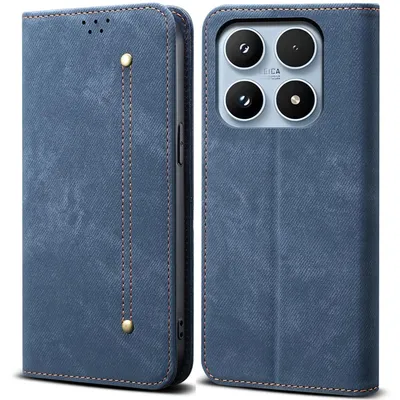 Obrázek produktu pro Pouzdro pro Xiaomi 17, Kožené Peněženkové Pouzdro s Magnetickým Uzavíráním a Stojánkem modré