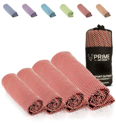Imagen del producto de Toalla de microfibra antibacteriana, de bambú, tamaño de viaje, ideal para cualquier actividad