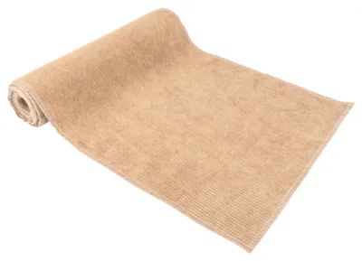 Zdjęcie produktu dla Bieżnik stołowy z beżowego aksamitu sztruksowego, 28 cm x 3 m, na wesela – rozmiar uniwersalny