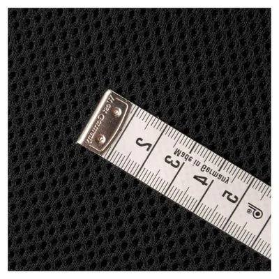 Produktbild von Abstandsgewirke Air Mesh - 3D Netzgewebe - Abpolsterung für Rucksäcke und mehr - pro Meter (Schwarz)