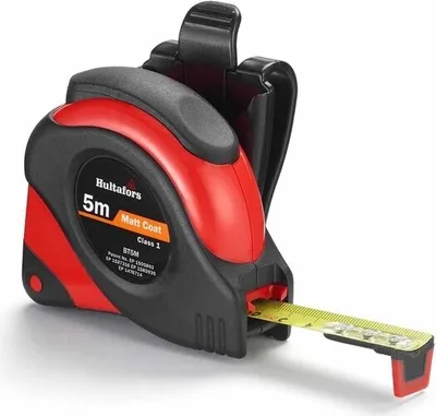 Obrázok produktu pre Hultafors Bandmaß BT Länge 5 m, Breite 19 mm, Maßband aus Stahl, Oberfläche matt
