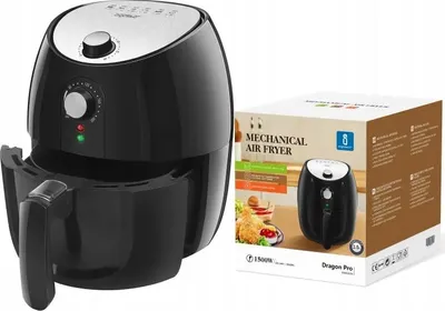 Zdjęcie produktu dla Frytkownica na gorące powietrze Aigostar Dragon Pro, 3,5 l, 1500 W, czarna
