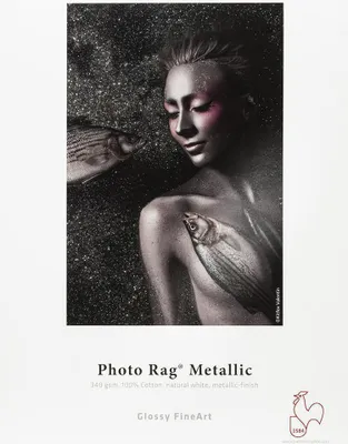 Immagine prodotto di Hahnemühle Photo Rag® Metallic FineArt Inkjet-Paper - 340 g/m² - 44" x 12 m - 1 rotolo