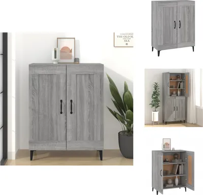Produktbild von vidaXL Sideboard Grau Sonoma 69,5x34x90 cm Holzwerkstoff -  Sideboards