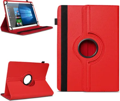 Produktbild von Tablet Tasche für Samsung Galaxy Tab A11 Plus Hülle Schutzhülle 360 Grad DrehbarFarben:Rot