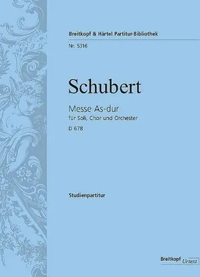 Produktbild von ISBN Messe As-dur D 678, Musik, Deutsch, Taschenbuch, 236 Seiten