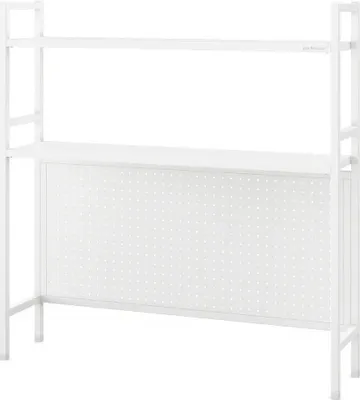 Image de JAN NOWAK Étagère de table Rehausse de bureau Étagère de bureau Rehausse de bureau 950 x 980 x 220 mm Blanc