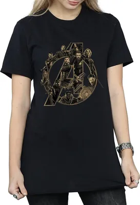 Produktbild von Avengers Infinity War - T-Shirt für Damen BI550 (XL) (Schwarz)