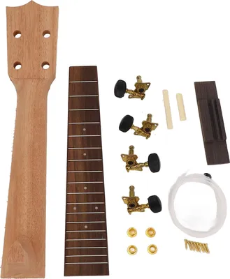 Obrázek produktu pro Náhradní sada krku a hmatníku ukulele, hmatníky, most, palisandrový hmatník pro 23 palců